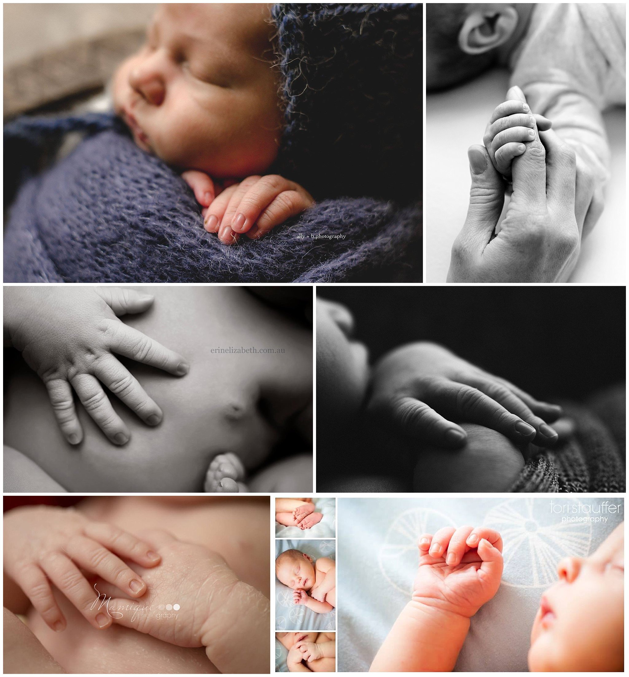 newborn macro hands