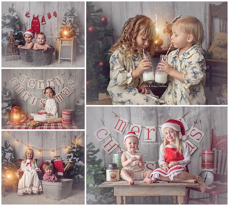 holiday mini-sessions with light backdrop