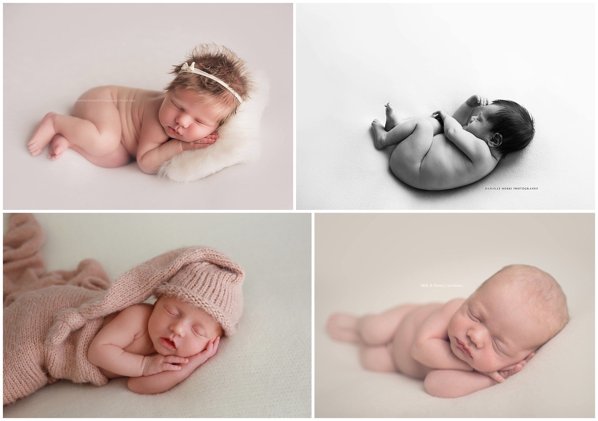 newborn poses using side lay