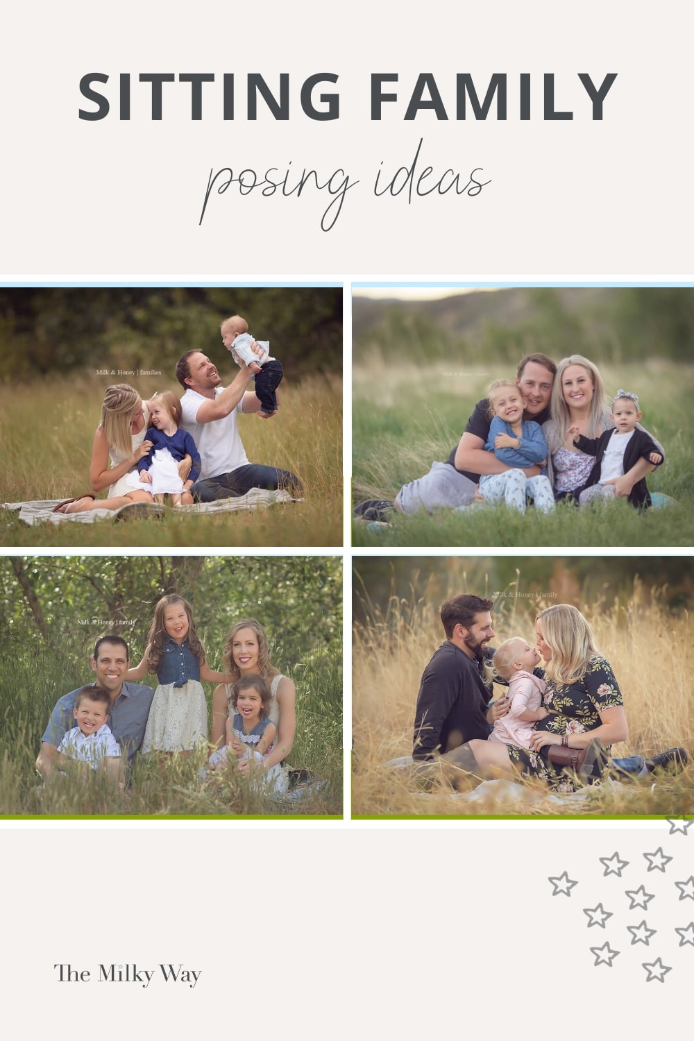 Sitting Poses For Family Sessions The Milky Way   Sittingfamilyideas 