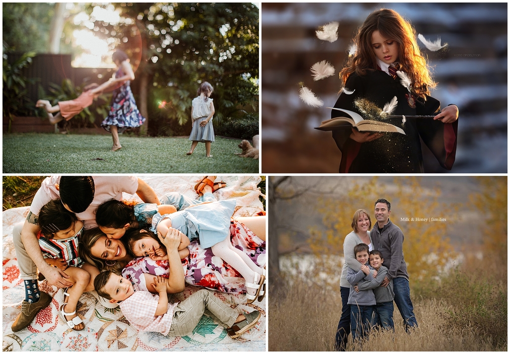 different styles of family photography