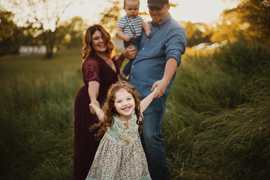 golden hour family photography