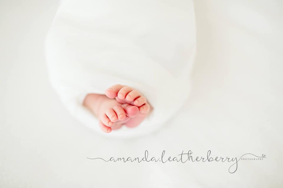 tiny newborn feet