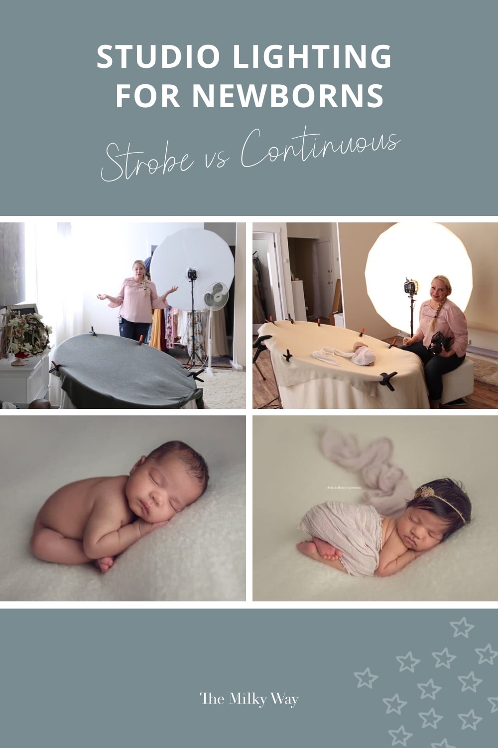 Strobe Vs Continuous Lighting For Newborn Photography - The Milky Way