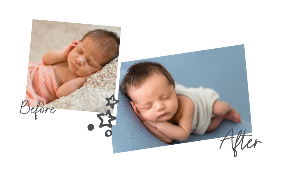 Newborn Essentials Before and After