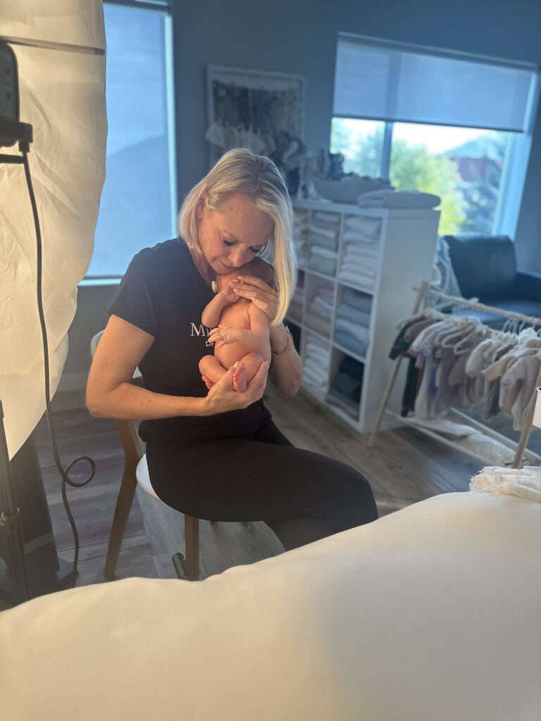 newborn photography safety during studio session