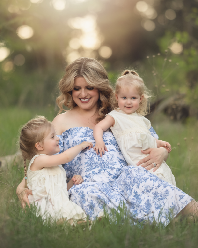 Candid family moment captured during outdoor session showing genuine laughter, natural family photography prompts in action